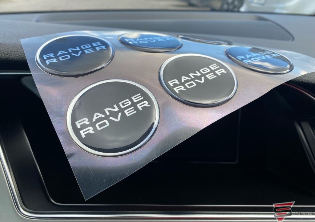 Range Rover disku 3D uzlīmes